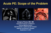 Acute PE: Scope of the Problem