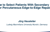 How to Select Patients With Secondary MR for Percutaneous Edge-to-Edge Repair