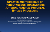 Updates and Technique of Percutaneous Transvenous Arterial Femoral Popliteal Bypass Procedure