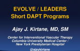 EVOLVE/ LEADERS Short DAPT Programs