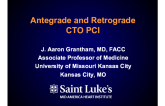 Antegrade and Retrograde CTO PCI