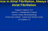 Once in Atrial Fibrillation, Always in Atrial Fibrillation