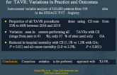 Conscious Sedation (CS) vs General Anesthesia (GA) for TAVR: Variations in Practice and OutcomesConscious Sedation (CS) vs General Anesthesia (GA) for TAVR: Variations in Practice and Outcomes