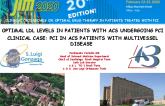 Optimal LDL Levels In Patients With ACS Undergoing PCI Clinical Case: PCI In ACS Patients With Multivessel Disease