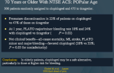 Clopidogrel vs Ticagrelor or Prasugrel in Patients70 Years or Older With NTSE ACS: POPular Age
