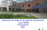 Evaluación de riesgo en la selección del paciente para TAVR