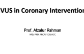 IVUS in Coronary Intervention