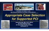 Appropriate Case Selection James Hermiller Hermiller, MD, FACC, MSCAI , MD, FACC, MSCAI St Vincent Medical Group St Vincent Heart Center of Indiana Indianapolis, IN Appropriate Case Selection for Supported PCI