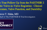 Five-Year Follow-Up from the PARTNER 2 Aortic Valve-in-Valve Registries:  Clinical Outcomes, Valve Function, and Durability