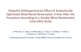 TCT 416: Powerful Antihypertensive Effect of Anatomically Optimized Distal Renal Denervation 3-Year After the Procedure According to a Double-Blind Randomized Controlled Study.
