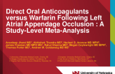 TCT 449: Direct Oral Anticoagulants vs. Warfarin Following Left Atrial Appendage Occlusion: A Study-Level Meta-Analysis