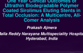 TCT 238: One Year Clinical Outcomes of Ultrathin Biodegradable Polymer Coated Sirolimus Eluting Stents in Total Occlusion: A Multicentre, All-Comer Analysis