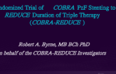 COBRA-REDUCE: Randomized Trial of COBRA PzF Stenting to REDUCE Duration of Triple Therapy