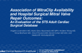TCT 335: Association of MitraClip Availability and Hospital Surgical Mitral Valve Repair Outcomes: An Evaluation of the STS Adult Cardiac Surgical Database