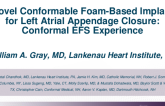 TCT 451: Novel Conformable Foam-Based Implant for Left Atrial Appendage Closure: Conformal EFS Experience