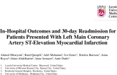 TCT 024: In-Hospital Outcomes and 30-day Readmission for Patients Presented With Left Main Coronary Artery ST-Elevation Myocardial Infarction