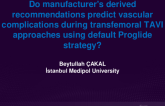 TCT 485: Do Manufacturer's Derived Recommendations Predict Vascular Complications During Transfemoral TAVI Approaches Using Default Proglide Strategy?