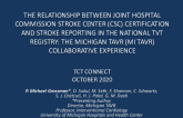 TCT 122: The Relationship Between Hospital Joint Commission Comprehensive Stroke Center Certification (CSCC) and Stroke Reporting in the National TVT Registry: The Michigan TAVR (MI TAVR) Collaborative Experience