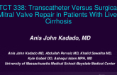TCT 338: Transcatheter Versus Surgical Mitral Valve Repair in Patients With Liver Cirrhosis