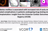 TCT 386: Diabetes Mellitus is Associated With Increased Risk of Early Stent Related Complications in Patients Undergoing Drug-Eluting Stent Implantation: Insight From the Victorian Cardiac Outcomes Registry (VCOR)