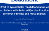 TCT 422: Effect of Sympathetic Renal Denervation on Heart Failure With Reduced Ejection Fraction: A Systematic Review and Meta-Analysis