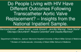 TCT 076: Do People Living With HIV Have Different Outcomes Following Transcatheter Aortic Valve Replacement? – Insights From the National Inpatient Sample