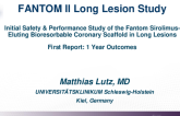 TCT 275: FANTOM II Long Lesion Study: Initial Safety & Performance Study of the Fantom Sirolimus-Eluting Bioresorbable Coronary Scaffold in Long Lesions – First Report: 1 Year Outcomes