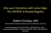 TCT 109: One-Year Outcomes With Lotus Edge: The REPRISE III Nested Registry