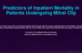 TCT 357: Predictors of Inpatient Mortality After MitraClip in Contemporary Era