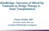 MitraBridge: Outcomes of MitraClip Treatment as Bridge Therapy to Heart Transplantation 