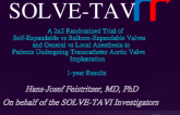 A 2x2 Randomized Trial of Self-Expandable vs Balloon-Expandable Valves and General vs Local Anesthesia in Patients Undergoing Transcatheter Aortic Valve Implantation: 1-year Results