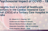 TCT 219: Psychosocial Impact of COVID - 19 : Insights From a Cohort of Healthcare Workers in the Cardiac Intensive Care Unit of a Tertiary Care Hospital in India
