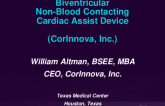 Biventricular Non-Blood Contacting Cardiac Assist Device (CorInnova)