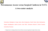TCT 297: Percutaneous Access Versus Surgical Cutdown in TAVI: A Two-Center Analysis