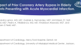 TCT 027: Impact of Prior Coronary Artery Bypass in Elderly Patients Presenting With Acute Myocardial Infarction