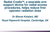 TCT 424: Radial Cradle, A Wearable Arm Support Device for Radial Access Procedures, Helps Reduce First Operator Radiation Dose