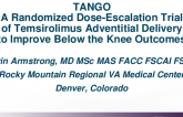 TANGO: A Randomized Dose-Escalation Trial of Temsirolimus Adventitial Delivery to Improve Below the Knee Outcomes