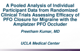 TCT 195: Percutaneous Patent Foramen Ovale Closure for Migraine with the Amplatzer PFO Occluder: A Pooled Analysis of Individual Participant Data from the Randomized Trials