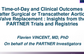TCT 128: Impact of Time-of-Day of Surgical or Transcatheter Aortic Valve Replacement Procedure on Outcomes: A Propensity-Score Matched Analysis From PARTNER Trials