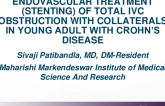 TCT 620: Endovascular Treatment (Stenting) of Total IVC Obstruction With Collaterals in Young Adult With Crohn’s Disease
