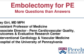 Catheter-Based Embolectomy for PE More Questions than Answers