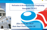 Perforation in the body of a CTO Complicating Retrograde CTO PCI 