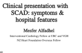 Clinical presentation with SCAD: symptoms & hospital features