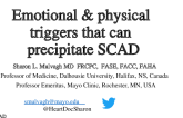 Emotional & physical triggers that can precipitate SCAD 
