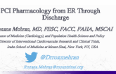 PCI Pharmacology from ER Through Discharge