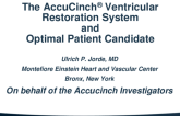 The Accucinch Technology and Optimal Patient Candidate