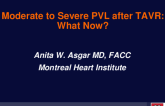 Case Presentation: Moderate-Severe PVL After TAVR: What Now?