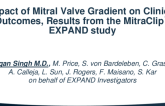 Anatomic Predictors and Impact on Outcomes of Mitral Valve gradient, Results From the MitraClip™ EXPAND Study