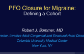 PFO and Migraine: Isolating a Cohort