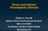Direct and Indirect Annuloplasty Devices